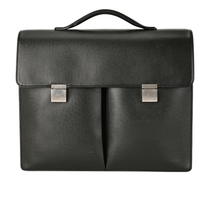 Louis Vuitton Briefcase, &pound;350, Handbags, Black/Green, Leather, Front view